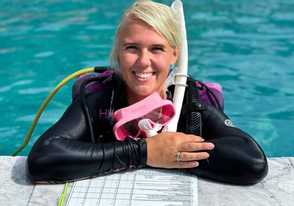 PADI Womens dive day with Scuba dive Online. Online learning.