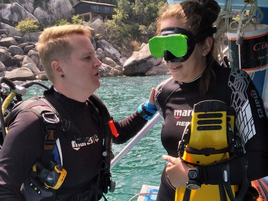 PADI Adaptive Techniques specialty. With Scuba Dive Online and Assava.