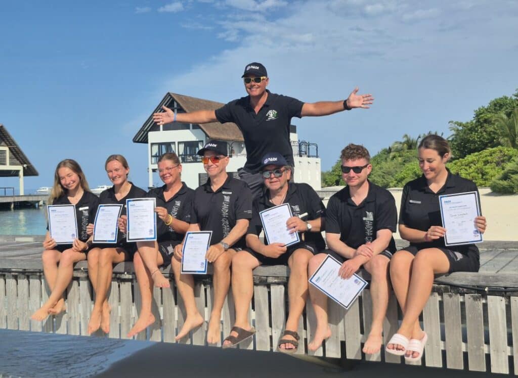 PADI Course Director Tim Hunt. PADI IDC in the Maldives with Scuba Dive Online