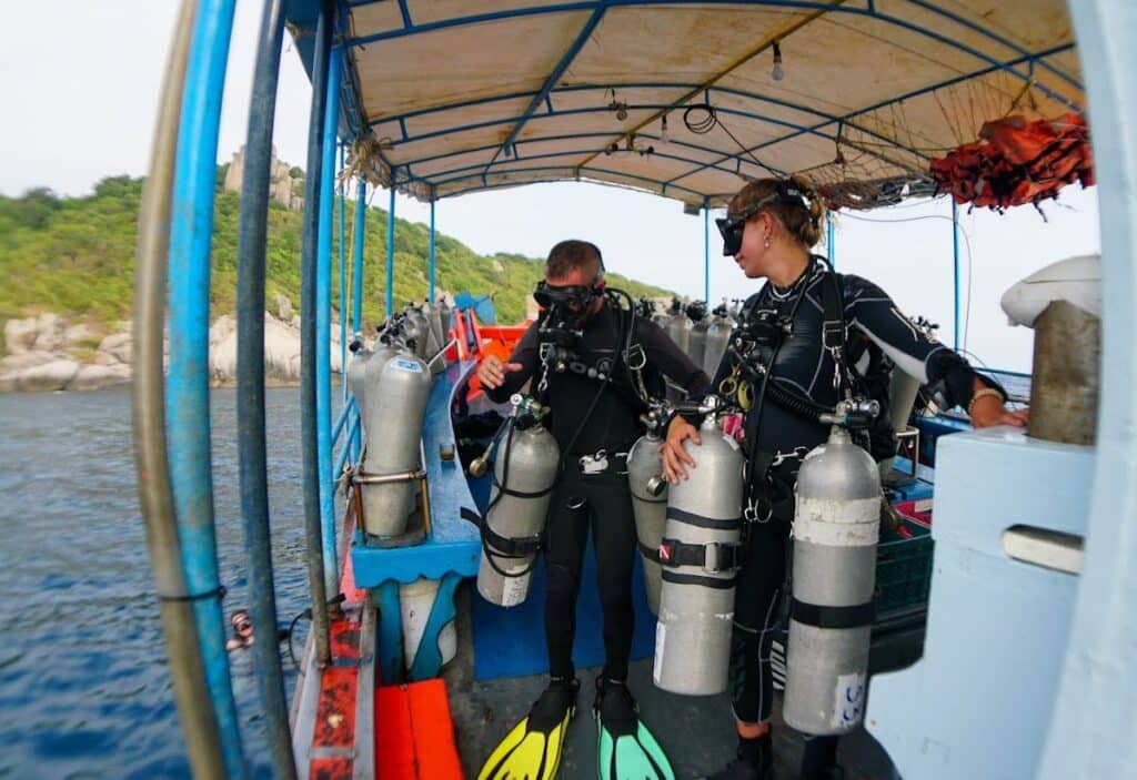 PADI Sidemount course on Koh Tao